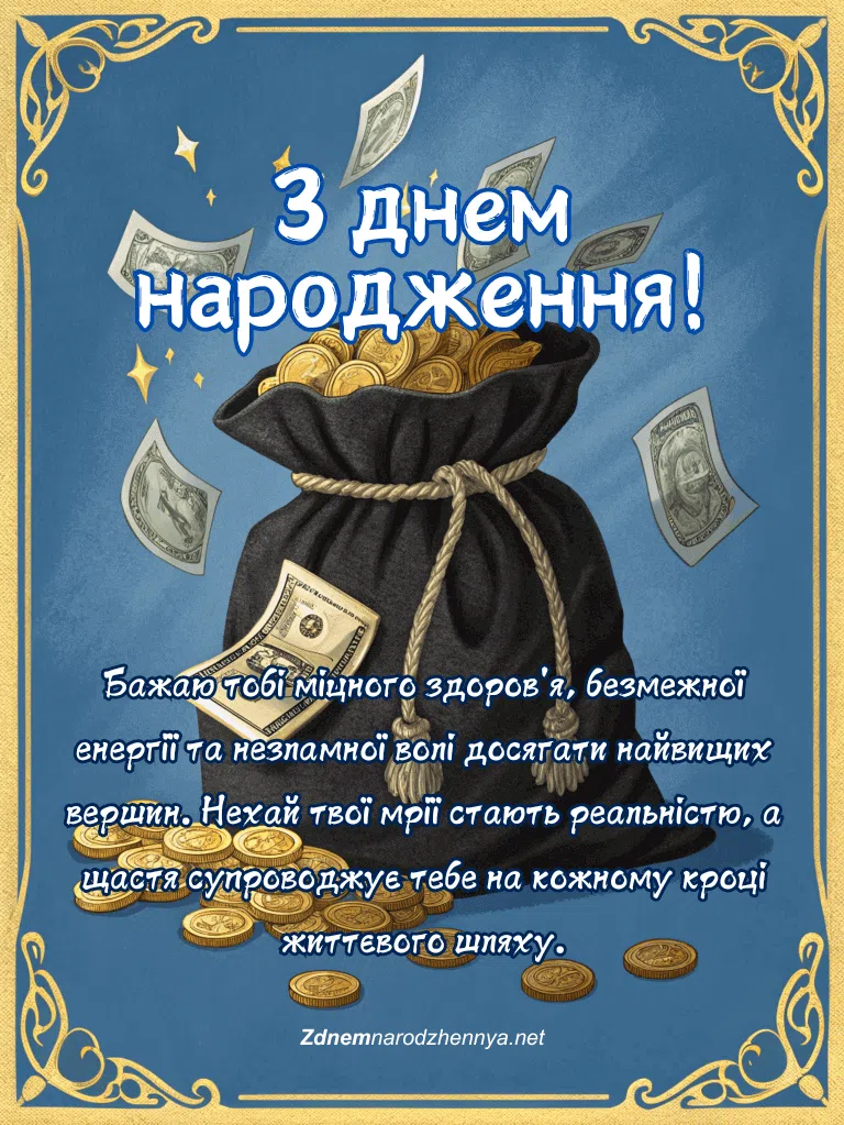 Привітання з днем народження онукові – листівка